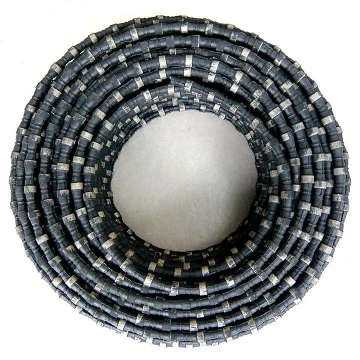 Diamond Wire Saw Rope Cutting Granite